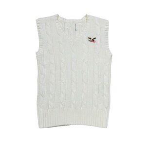 American Living Kids' Cream Cable Knit Sweater Vest